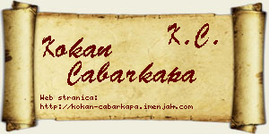 Kokan Čabarkapa vizit kartica